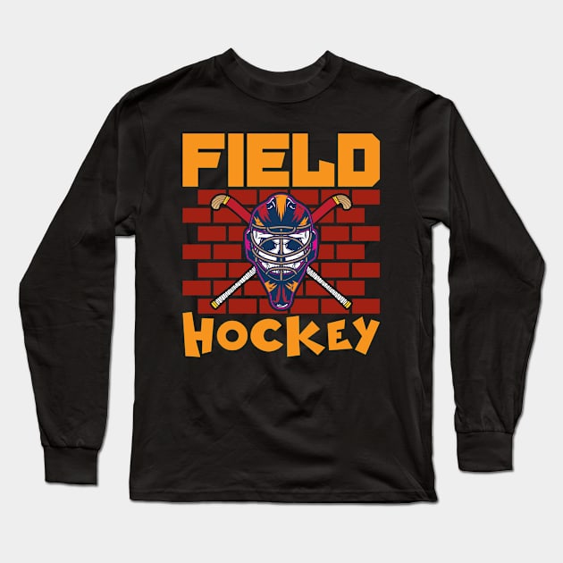 Field Hockey Long Sleeve T-Shirt by maxcode